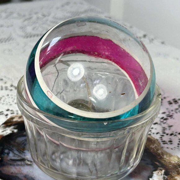 MCM WW2 era mercury glass Christmas ornament - Picture 6 of 7